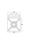Braytron 19x19mm 100pcs/bag PA66 BLC CABLE TIES MOUNT P
