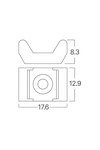 Braytron 17,6x12,9 100pcs/bag PA66 BLC CABLE TIES SCREW