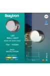 BRY-WALLS-G1-RND-GRY-15W-3IN1-IP65-WALL FIXTURE