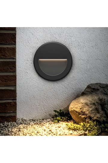 BRY-VEKTA-B-RND-BLC-3W-3IN1-IP65-WALL LIGHT