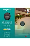 BRY-VEKTA-B-RND-BLC-3W-3IN1-IP65-WALL LIGHT