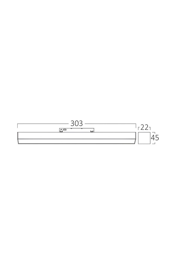BRY-M20-LNR300-10W-48VDC-3IN1-WHT-MAG. LINEAR