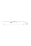 BRY-M20-LNR300-10W-48VDC-3IN1-WHT-MAG. LINEAR
