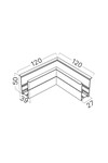BRY-M20A-RC01-1-WHT-MAG.RAIL CORNER