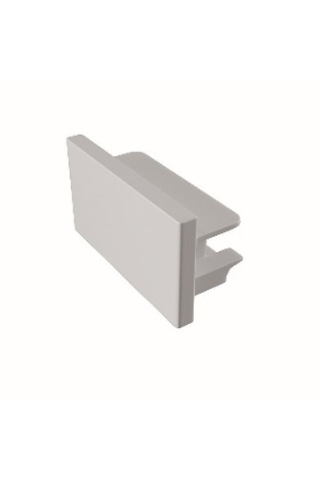 TRA001EC-11W End Cap 1pc Unity Patch White