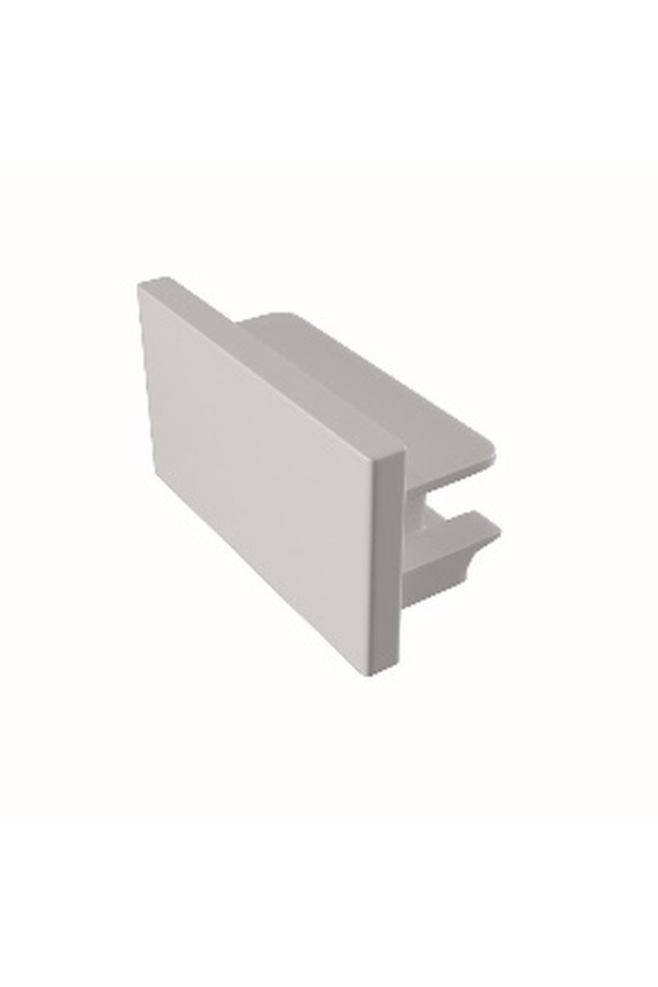 TRA001EC-11W End Cap 1pc Unity Patch White