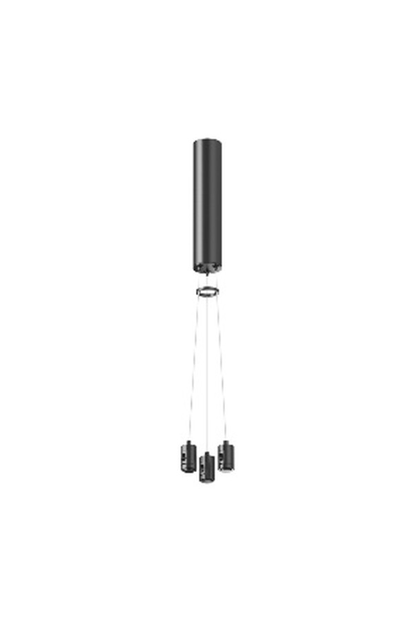 Suspension kit with integrated power supply base for round track mounting TRA154SW-BB-R-B