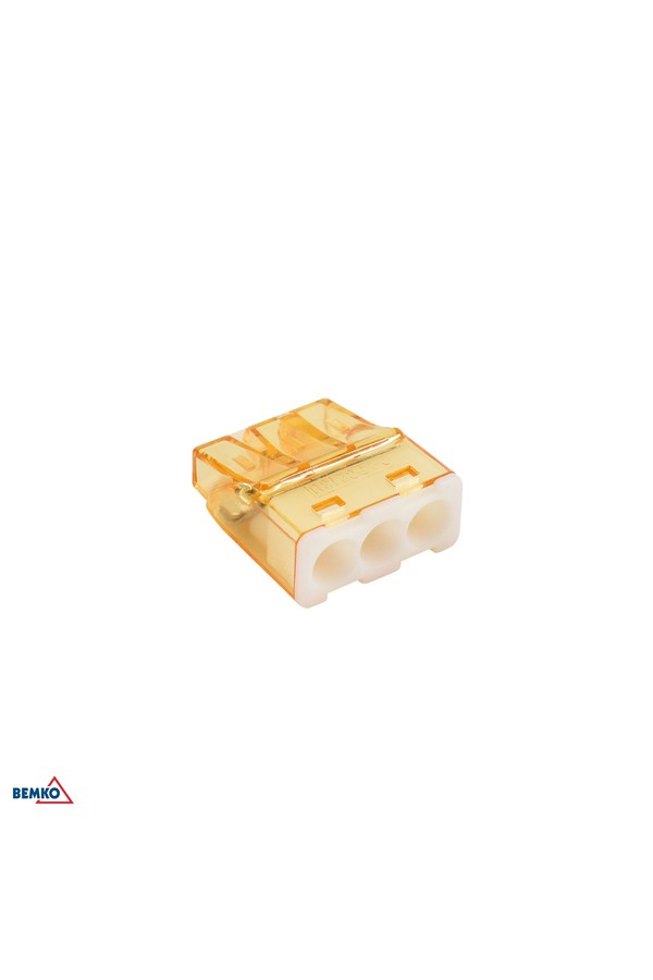 PUSH-IN WIRE CONNECTOR 0,5-2,5mm2 x 3 -100 PCS.