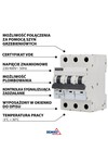 Автомат защиты от максимального тока 6ка 3п б 25а ВДЕ Шелингер